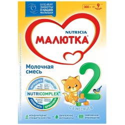 Смесь молочная Малютка 2 с 6 мес 300 г