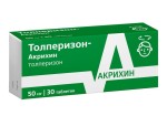 Толперизон-Акрихин, табл. п/о пленочной 50 мг №30