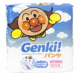 Подгузники-трусики, Nepia Genki (Непиа Генки) 7-10 кг р. M 58 шт