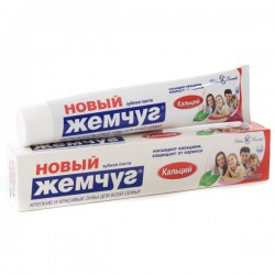 Зубная паста Новый жемчуг кальций 75 мл/100 г