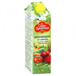 Сок Сады Придонья мультиовощной свекла соль с мякотью 1 л