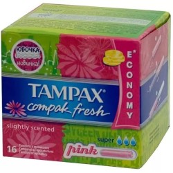 Тампоны Tampax (дискрит) компак фреш супер с аппликатором 16 шт.