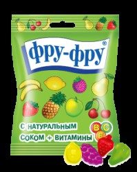 Мармелад, Фру-фру 30 г Фруктовое ассорти