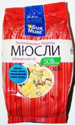 Мюсли, 300 г экзотические фрукты