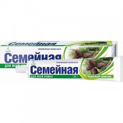 Зубная паста Семейная кедровый эликсир 100 г