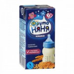 Кашка молочная жидкая, Фрутоняня 200 мл пшеничная обогащенная пребиотиками с 6 мес